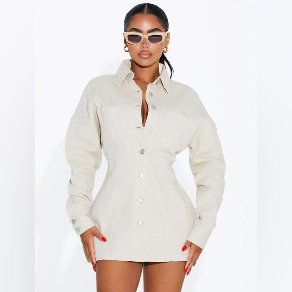 Naked Wardrobe The Cargo Denim Jacket